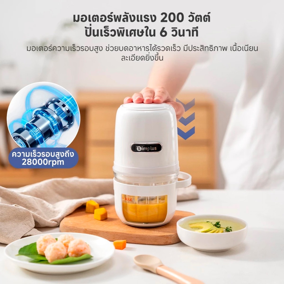 ซิมพลัส เครื่องบดไฟฟ้า รุ่น DDJR005WH01_4