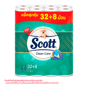 สก๊อตต์ คลีนแคร์ กระดาษทิชชูแบบม้วน แพ็ค 32+8_thumbnail