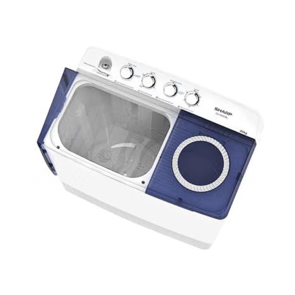 ชาร์ป เครื่องซักผ้าฝาบน 2 ถัง รุ่น ES-TW200BL ขนาด 20 กก. สีดำ_4