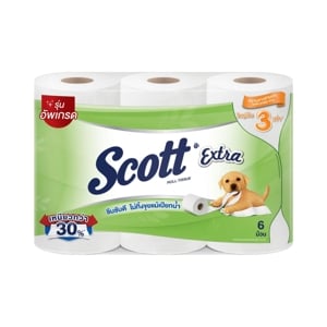 Scott Extra Roll Tissue Super Jumbo 6rolls