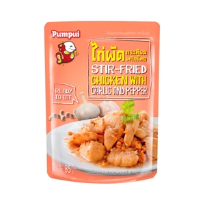 ปุ้มปุ้ย ไก่ผัดกระเทียมพริกไทย 85 ก._thumbnail