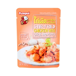 ปุ้มปุ้ย ไก่ผัดกระเทียมพริกไทย 85 ก._thumbnail_2