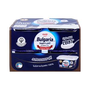 Meiji Bulgaria Yoghurt Natural Flavour 110g. Pack 4
