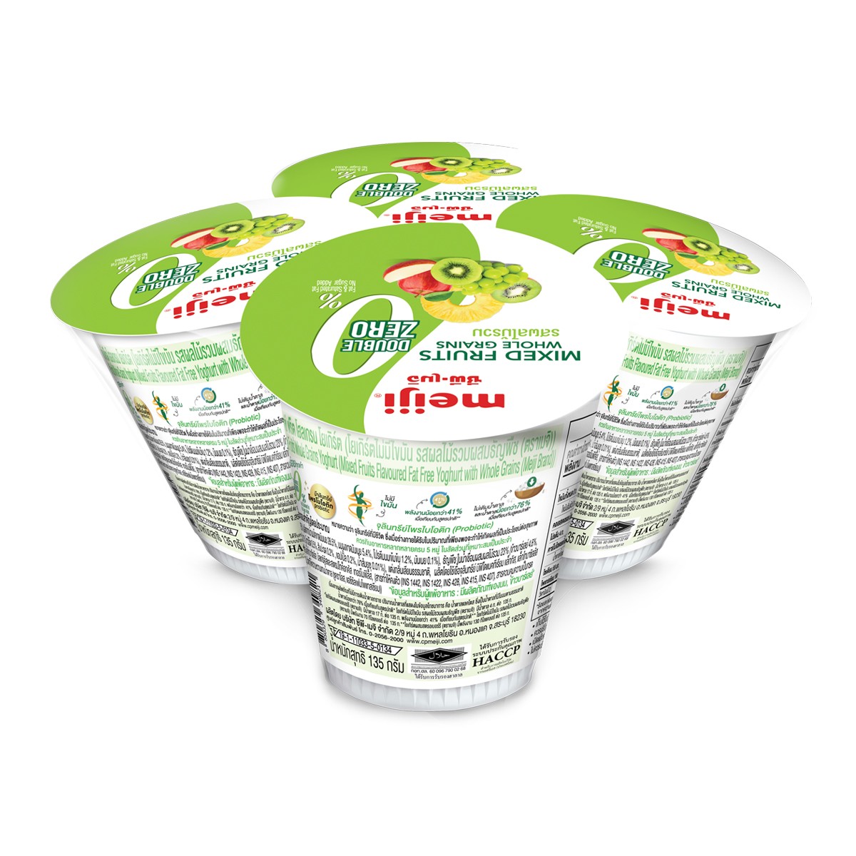 ซีพี-เมจิ มิกซ์ ฟรุ๊ต โฮลเกรน โยเกิร์ต 135 ก. x 4 ชิ้น_1