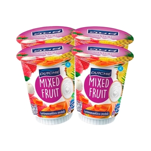 DUTCHIE Yogurt with Mixed Fruits 135 g. Pack 4