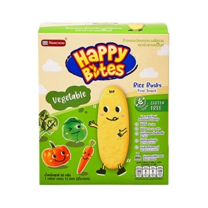 NAMCHOW HAPPY BITES Rice Rusks Vegetable Flavor 50 g.