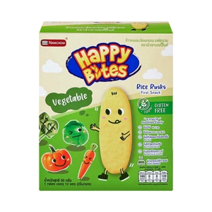 NAMCHOW HAPPY BITES Rice Rusks Vegetable Flavor 50 g.