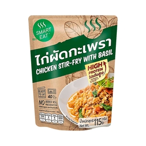 สมาร์ทอีท ไก่ผัดกะเพรา อาหารสำเร็จรูปพร้อมทาน 115 ก.