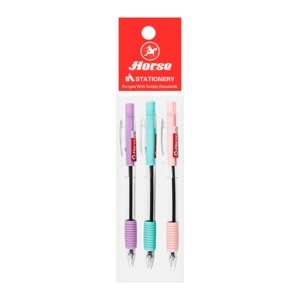 ตราม้า ปากกาลูกลื่น 0.7 มม. รุ่น H-705 x 3 ด้าม สีน้ำเงิน คละแบบ_thumbnail