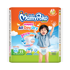 MAMYPOKO Pant Happy All Day Dry Pant Diapers Size XXL 11 pcs.