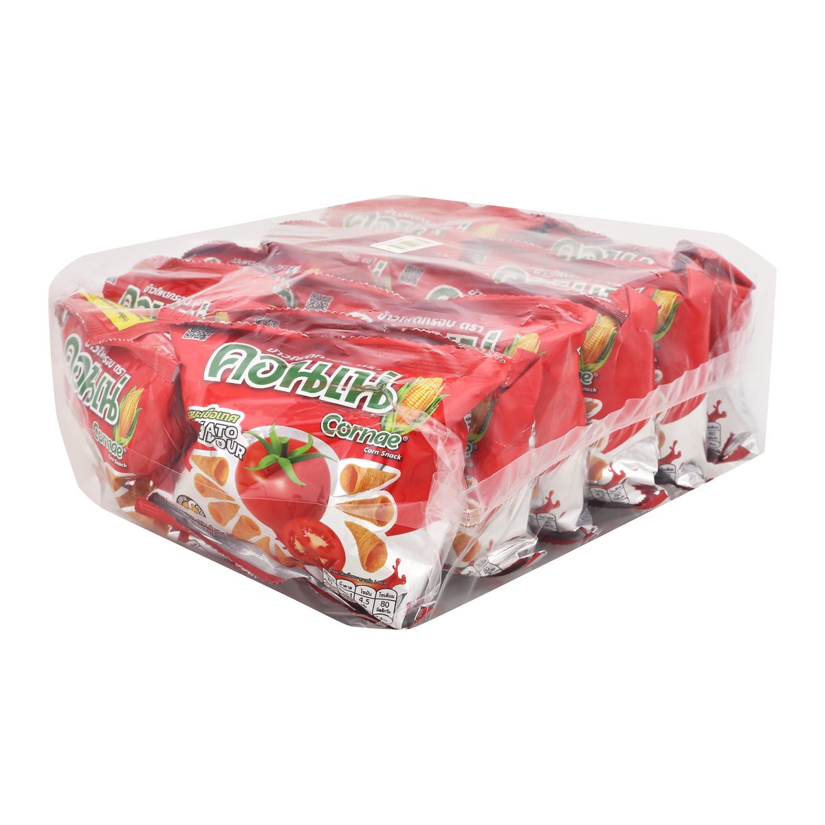คอนเน่ ขนมข้าวโพดอบกรอบ รสมะเขือเทศ 12 ก. แพ็ค 12 ชิ้น_1