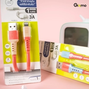 กิซโม่ สายชาร์จอุด้ง Lightning รุ่น GU-062 คละสี_thumbnail_6