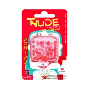 NUDE Sugar-Free Breath and Belly Mint Raspberry Flavour 1.77 g.