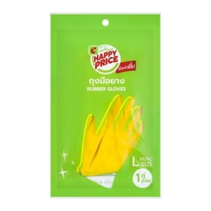 บิ๊กซี แฮปปี้ ไพรซ์ ถุงมือยางสีเหลือง ขนาด L_thumbnail
