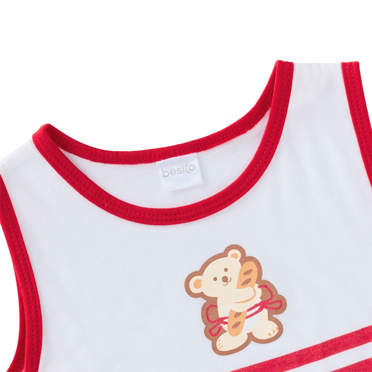 เบสิโค เสื้อกล้ามเด็กชาย รุ่น BKAS2501TB04 สีแดง_2