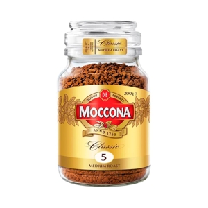 Moccona Classic Medium Roast No.5 Premium Instant Coffee Jar 200g.