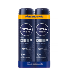 NIVEA Men Deep Darkwood Spray Antiperspirant 150 ml. Double Pack