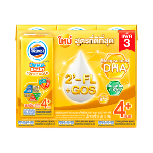 โฟร์โมสต์ นมยูเอชที โอเมก้า สมาร์ท ซูเปอร์ โกลด์ 4 พลัส รสจืด 180 มล. x 3 ชิ้น_thumbnail