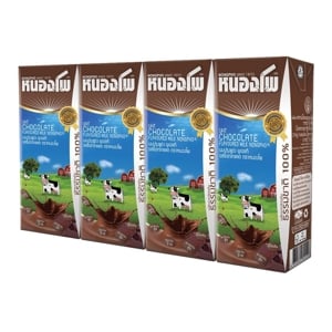 NONGPHO UHT Milk Chocolate Flavoured 180 ml. Pack 4