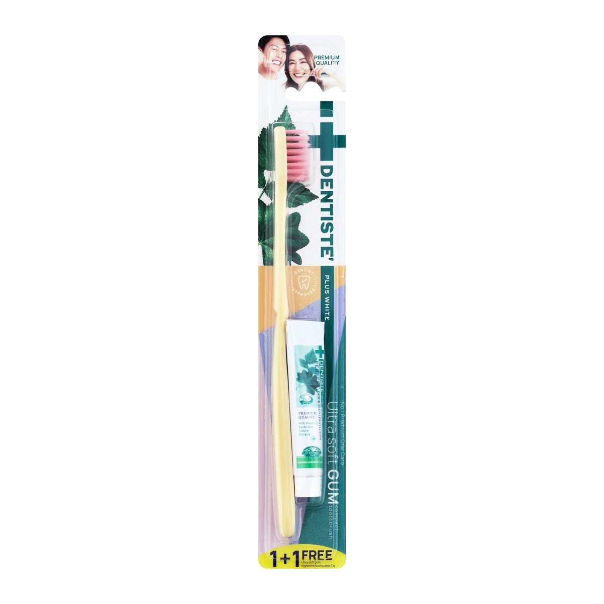 เดนทิสเต้ แปรงสีฟัน อัลตร้า ซอฟท์ กัม คอมแพค (สินค้าคละสี ไม่สามารถเลือกได้) + ยาสีฟัน 5 ก._1