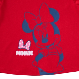 เบสิโค x ดิสนีย์ เสื้อยืดพิมพ์ลายมินนี่ เมาส์ สำหรับเด็กผู้หญิง รุ่น BMTN2507TG02 สีแดง_thumbnail_3