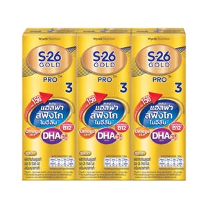 เอส-26 โกลด์ โปร นมยูเอชที สูตร 3 รสจืด 180 มล. x 3 ชิ้น_thumbnail