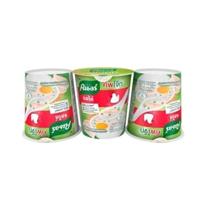 Knorr Cup Instant Rice Porridge Chicken 32g. Pack 3