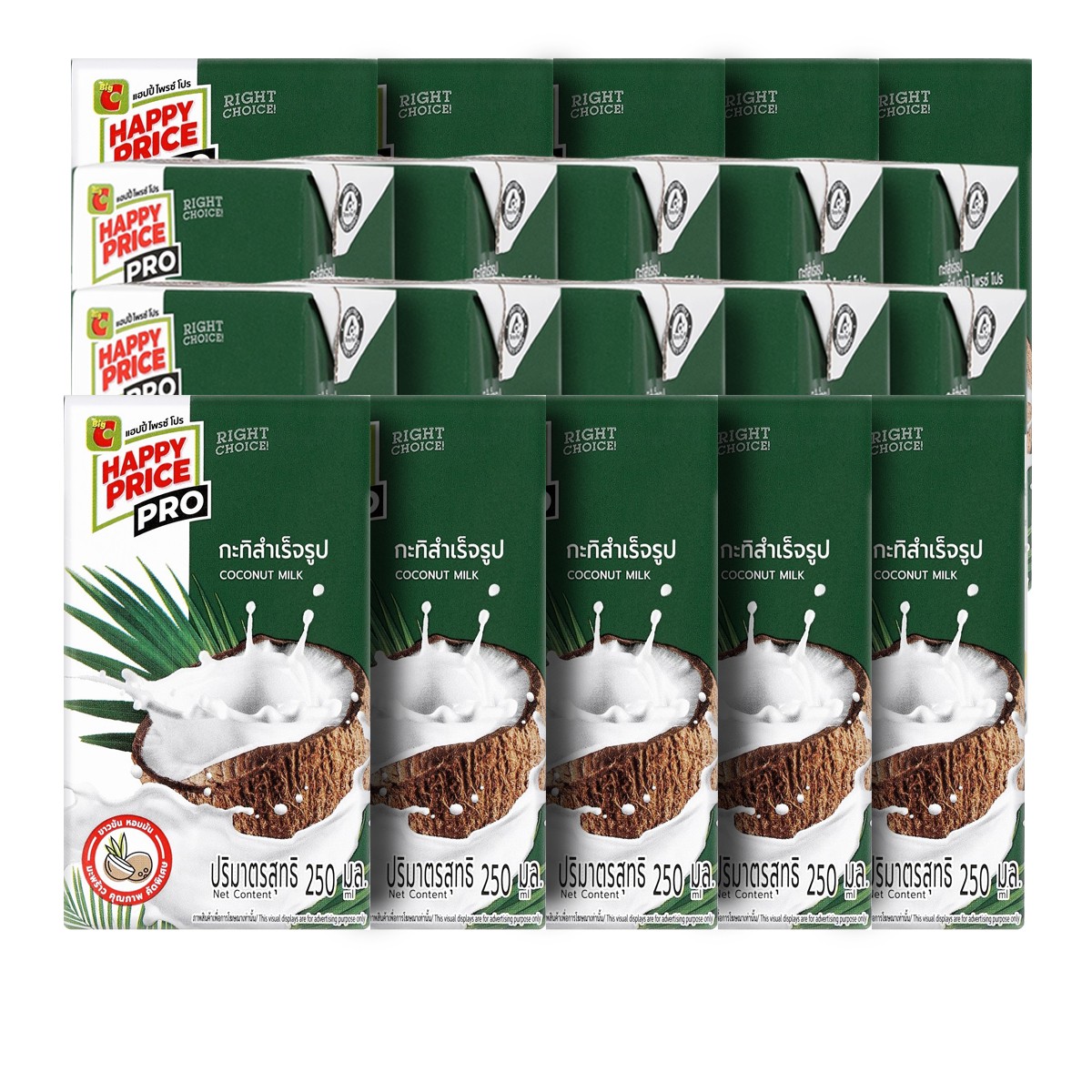 บิ๊กซี แฮปปี้ ไพรซ์ โปร กะทิสำเร็จรูป 250 มล. x 24 ชิ้น_1
