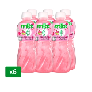 Kato 25percent Lychee Juice with Nata De Coco 250g. Pack 6