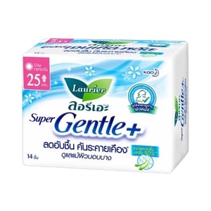 Laurier Sanitary Super Gentle Plus Wings 25cm. 14pcs.