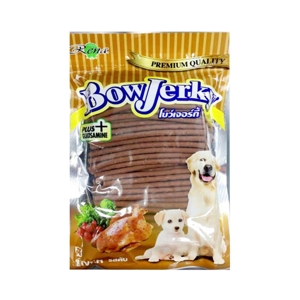 BOW JERKY Dog Snack Liver Flavored 800 G