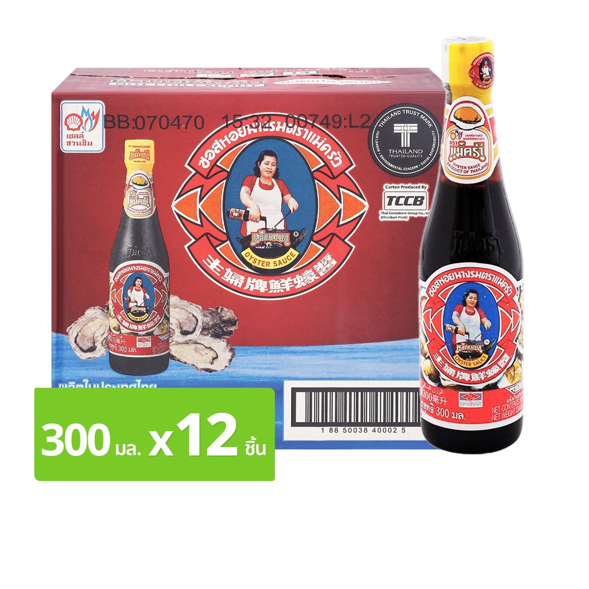 แม่ครัว ซอสหอยนางรม 300 มล. x 12 ชิ้น