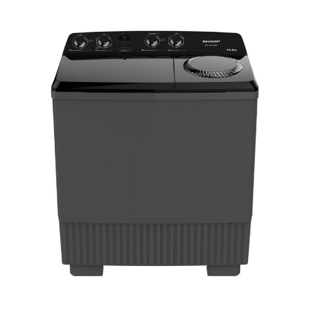 ชาร์ป เครื่องซักผ้าฝาบน 2 ถัง รุ่น ES-TW110BK ขนาด 11 กก. สีดำ_1