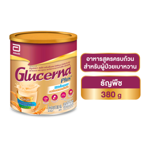 กลูเซอนา พลัส สูตรไม่เติมน้ำตาลทราย กลิ่นธัญพืช ชนิดผง 380 ก._thumbnail