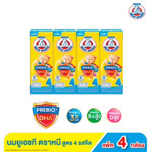 Bear Brand Xpert Vanilla Flavoured UHT Milk 180ml. Pack 4