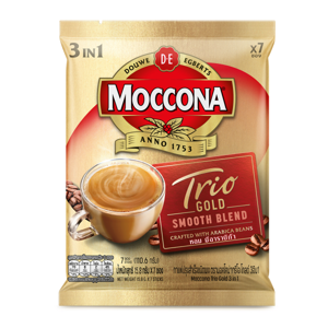 Moccona Trio Instant Coffee Mixed Gold 15.8g. Pack 8sachets