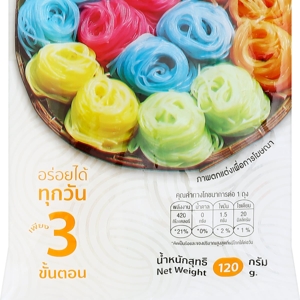 ติดเส้น เส้นขนมจีนอบแห้ง สีขาว ออริจินัล 120 ก._thumbnail_1