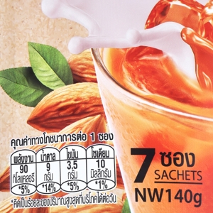 เรนอง ที ชาไทยนมอัลมอนด์ 3อิน1 ขนาด 20 ก. แพ็ค 7 ซอง_thumbnail_1