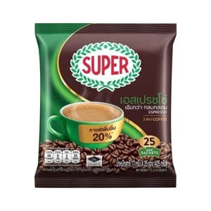 Super Espresso Instant Coffee Mixed 17g. Pack 25sachets