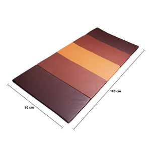 เบสิโค ที่นอนปิกนิก 5 พับ 80x180x2.5 ซม. สีน้ำตาล_thumbnail_6