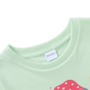 เบสิโค เสื้อยืดคอกลม สำหรับเด็กหญิง รุ่น BCAL2409LG008 สีเขียว_thumbnail_2