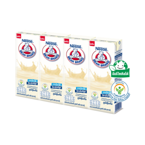 BEAR BRAND UHT Milk Plain Flavor 165 ml. x 4 units