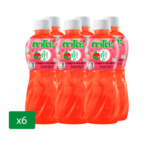 Kato 25percent Strawberry Juice with Nata De Coco 250g. Pack 6