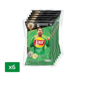 เลย์ มันฝรั่งแท้ทอดกรอบแผ่นเรียบ รสโนริสาหร่าย 48 ก. x 6 ชิ้น_thumbnail_1