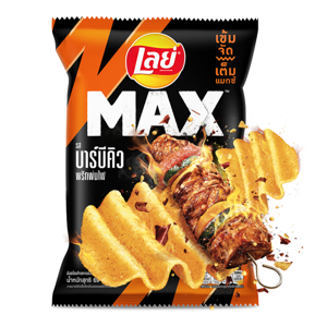 เลย์แมกซ์ มันฝรั่งแท้ทอดกรอบแผ่นหยัก รสบาร์บีคิวพริกพ่นไฟ 69 ก._thumbnail_1