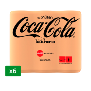 Coke Zero Sugar Vanilla 325ml.Pack 6