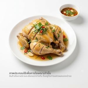 ไก่ต้มน้ำปลา 600 ก. พร้อมทาน