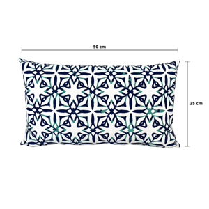เบสิโค หมอนอิง ลายโมเสก ขนาด 12x20 นิ้ว สีฟ้า_thumbnail_3