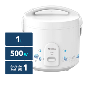 Toshiba Rice Cooker Jar Type White No.RCT10JHW Size 1.0ltr. 261423(C2