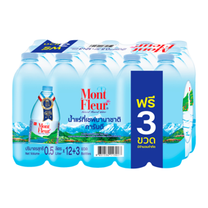 Mont Fleur Natral Mineral Water 500ml. Pack 12